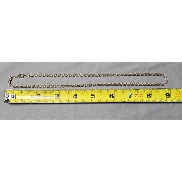 Silver Tone Rope Chain - Picture 4 of 4